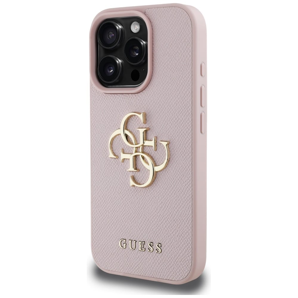 Guess Grained Big 4G Logo Small Classic Logo - θήκη για Apple iPhone 16 Pro - Ροζ - Image 2
