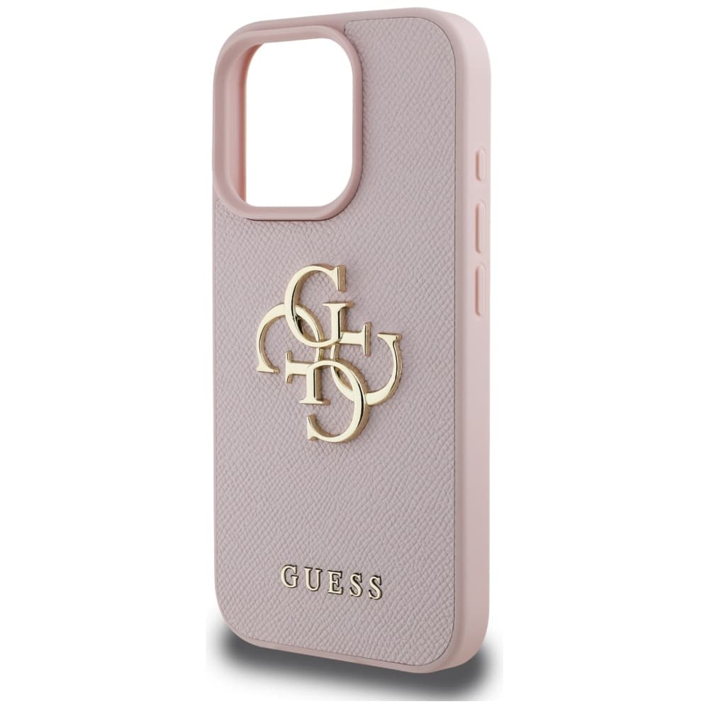 Guess Grained Big 4G Logo Small Classic Logo - θήκη για Apple iPhone 16 Pro - Ροζ - Image 6