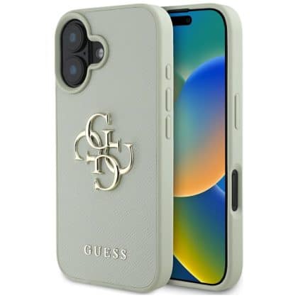 Guess Grained Big 4G Logo Small Classic Logo - θήκη για Apple iPhone 16 - Πράσινο