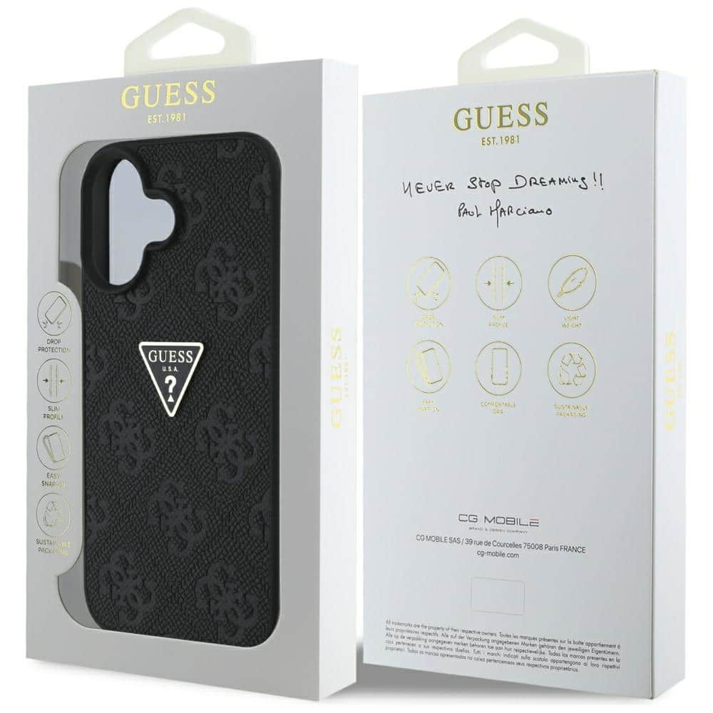 Guess Triangle Metal Logo - θήκη για Apple iPhone 16 - Μαύρο - Image 8