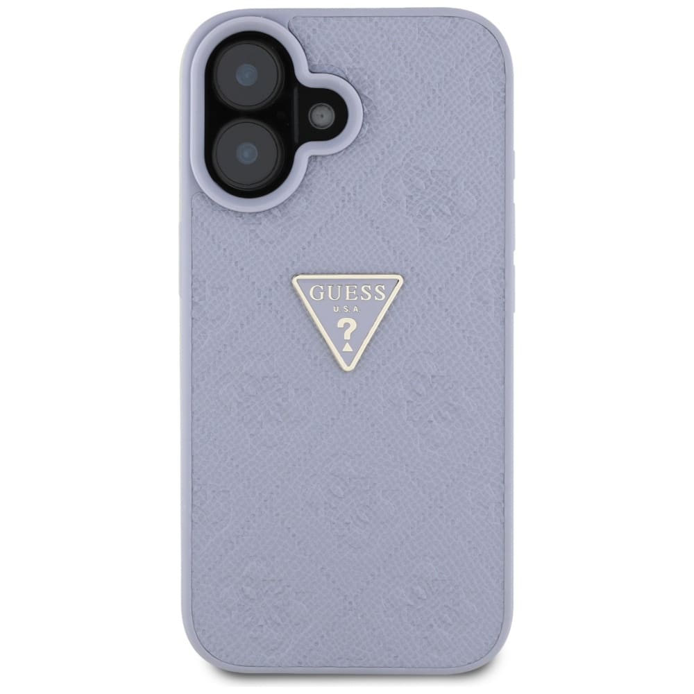Guess Triangle Metal Logo - θήκη για Apple iPhone 16 - Μωβ - Image 3
