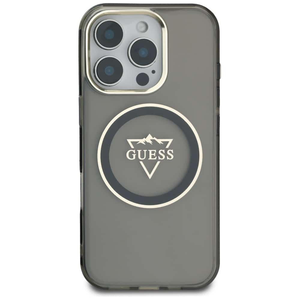 Guess IML Metal Mountain Logo MagSafe - θήκη για Apple iPhone 16 Pro Max - Μαύρο - Image 3