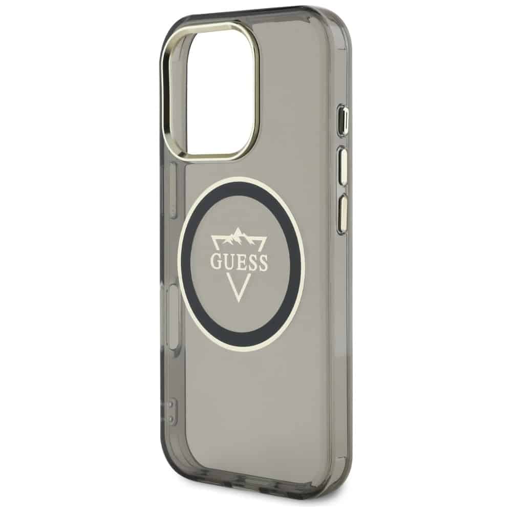 Guess IML Metal Mountain Logo MagSafe - θήκη για Apple iPhone 16 Pro Max - Μαύρο - Image 6
