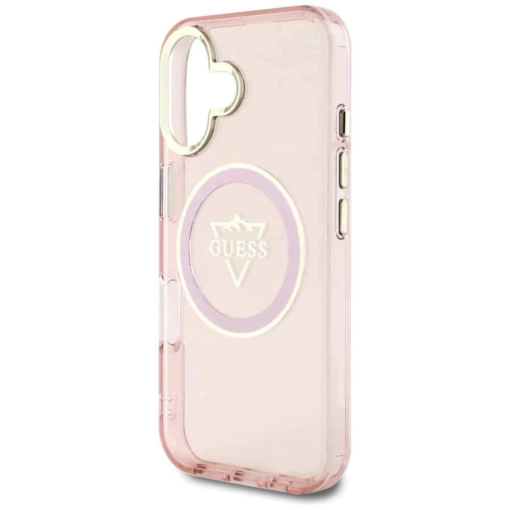 Guess IML Metal Mountain Logo MagSafe - θήκη για Apple iPhone 16 - Ροζ - Image 6