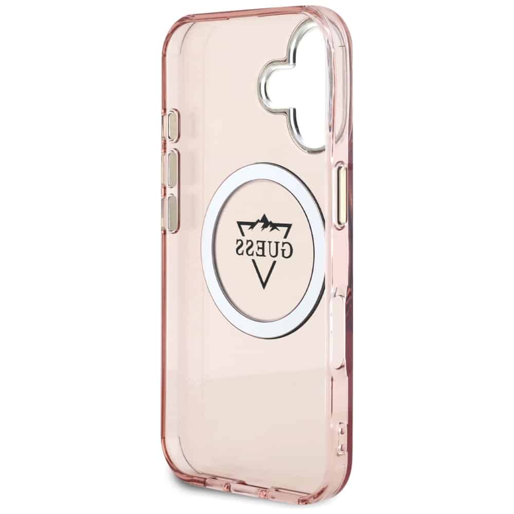 Guess IML Metal Mountain Logo MagSafe - θήκη για Apple iPhone 16 - Ροζ - Image 7