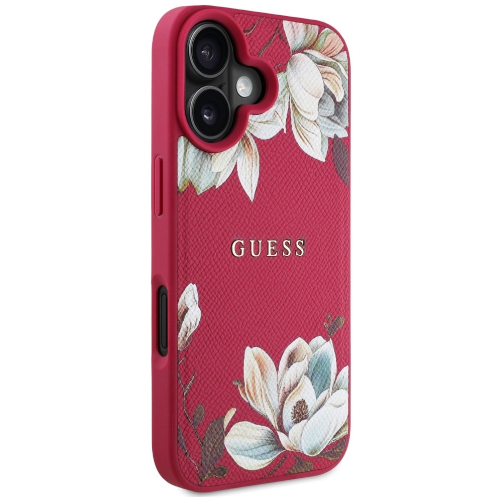 Guess Grained Printed Flower Pattern Magsafe - θήκη για Apple iPhone 16 - Πολύχρωμο - Image 4
