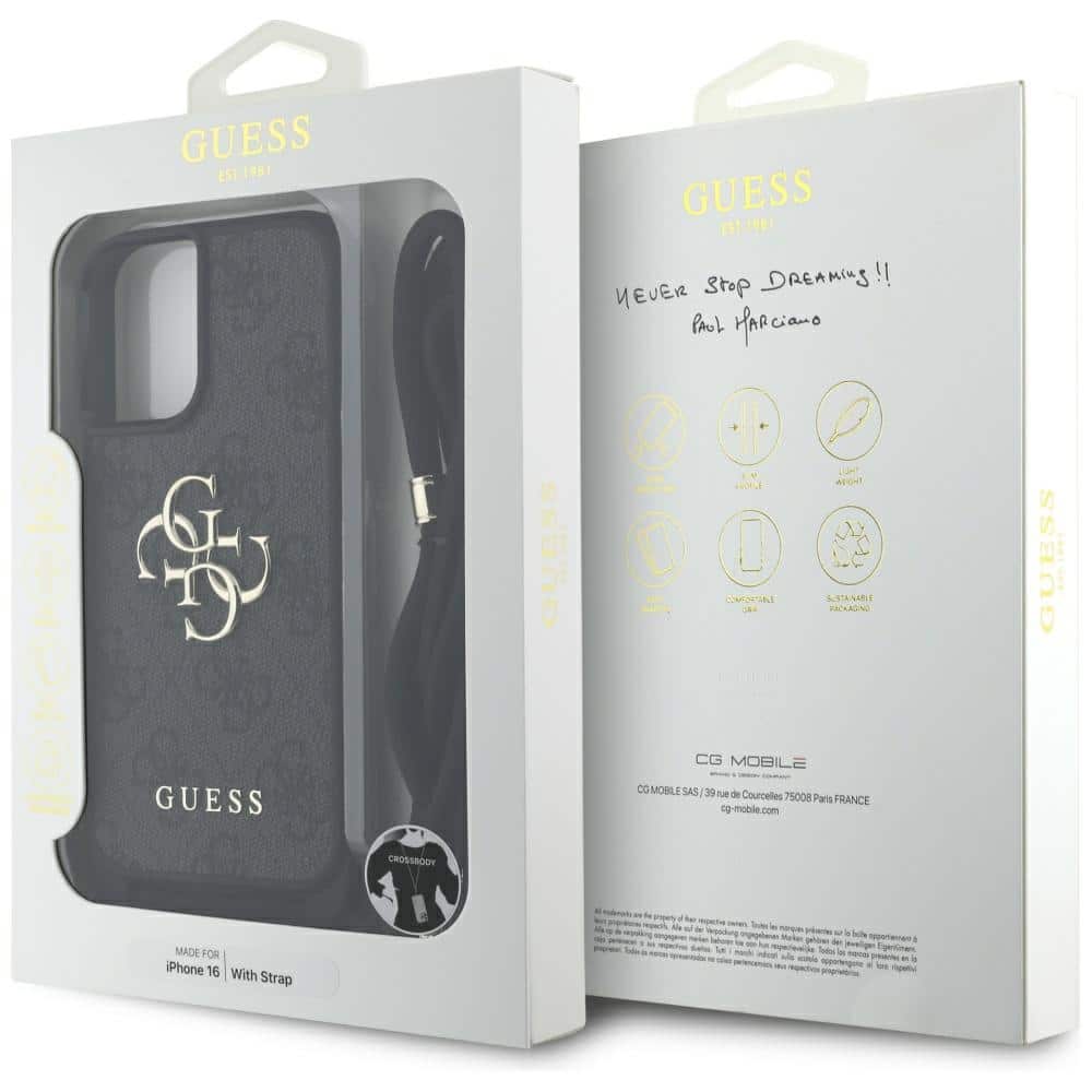 Guess Big Metal Logo - θήκη για Apple iPhone 16 - Μαύρο - Image 7