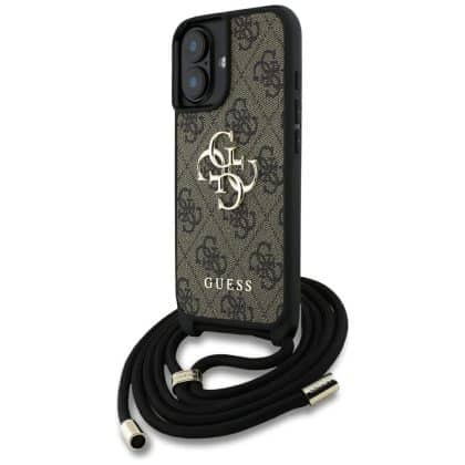 Guess Big Metal Logo - θήκη για Apple iPhone 16 Plus - Καφέ