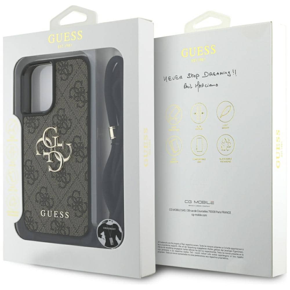Guess Big Metal Logo - θήκη για Apple iPhone 16 Plus - Καφέ - Image 7