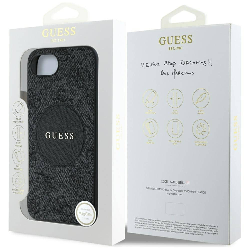 Guess 4G Circle Classic Logo MagSafe - θήκη για Apple iPhone 16e - Μαύρο - Image 8
