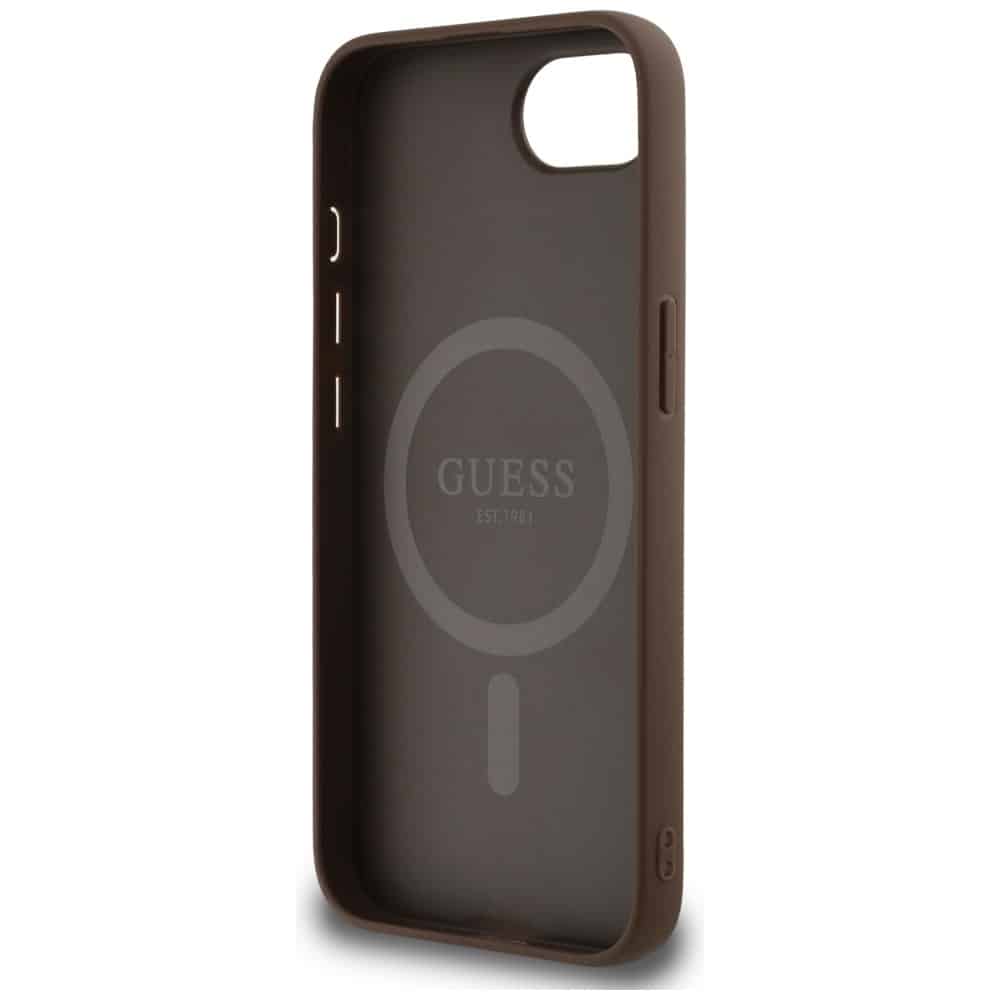 Guess 4G Circle Classic Logo MagSafe - θήκη για Apple iPhone 16e - Καφέ - Image 7