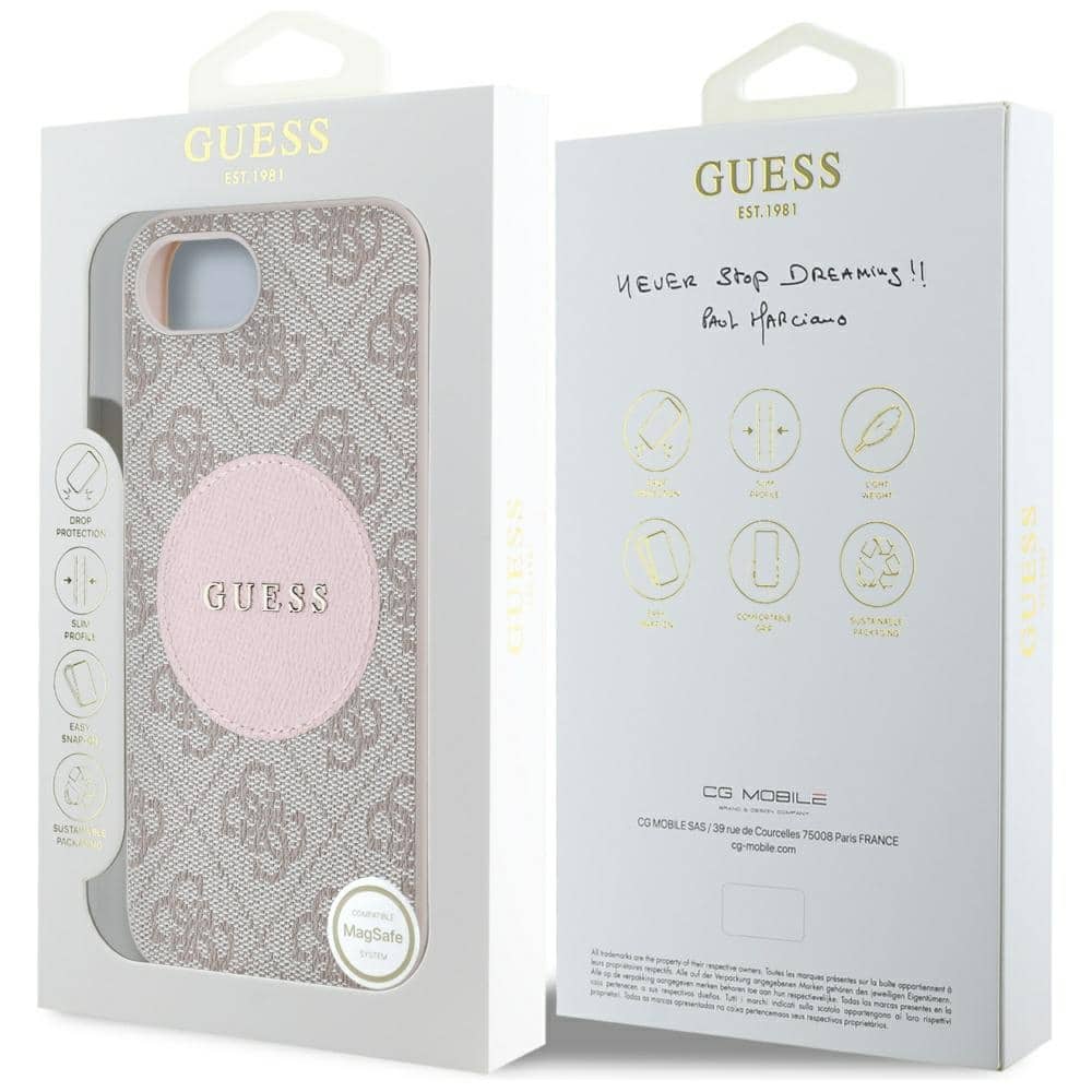 Guess 4G Circle Classic Logo MagSafe - θήκη για Apple iPhone 16e - Ροζ - Image 8