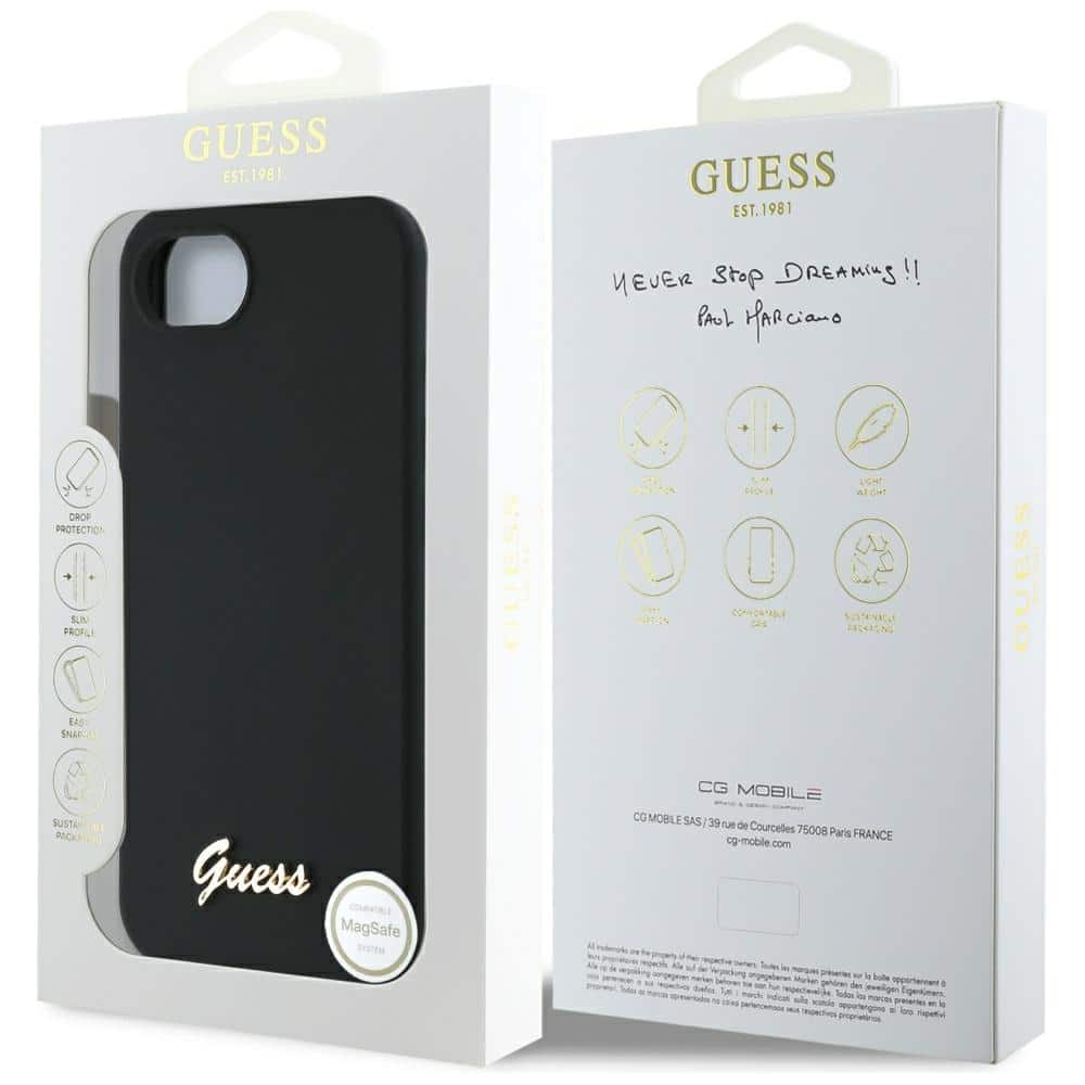 Guess Metal Logo - θήκη για Apple iPhone 16e - Μαύρο - Image 8