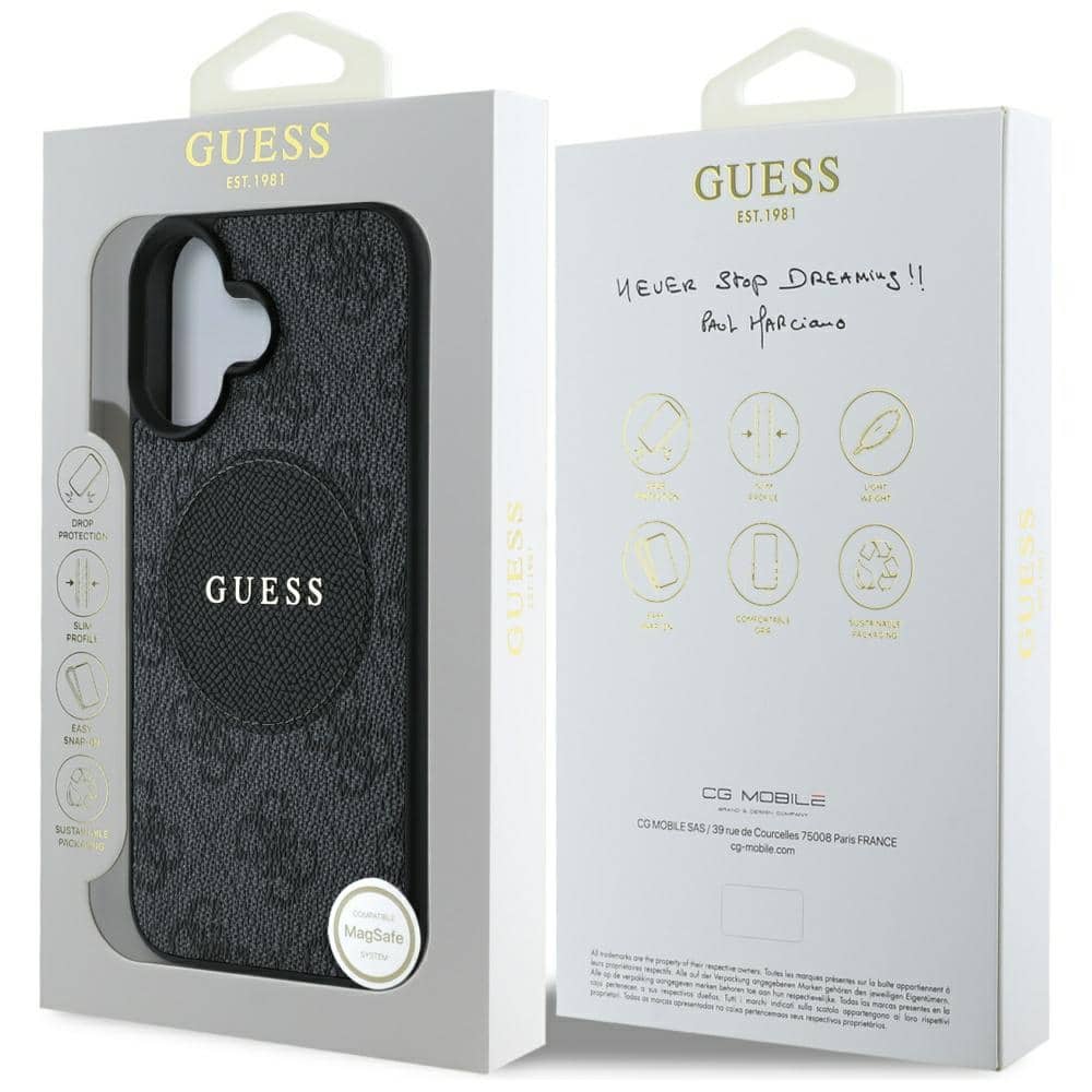 Guess 4G Circle Classic Logo - θήκη για Apple iPhone 16 - Μαύρο - Image 8