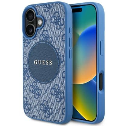 Guess 4G Circle Classic Logo MagSafe - θήκη για Apple iPhone 16 - Μπλε