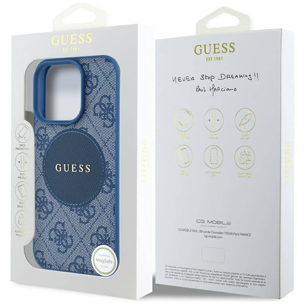 Guess 4G Circle Classic Logo MagSafe - θήκη για Apple iPhone 16 Pro - Μπλε - Image 8