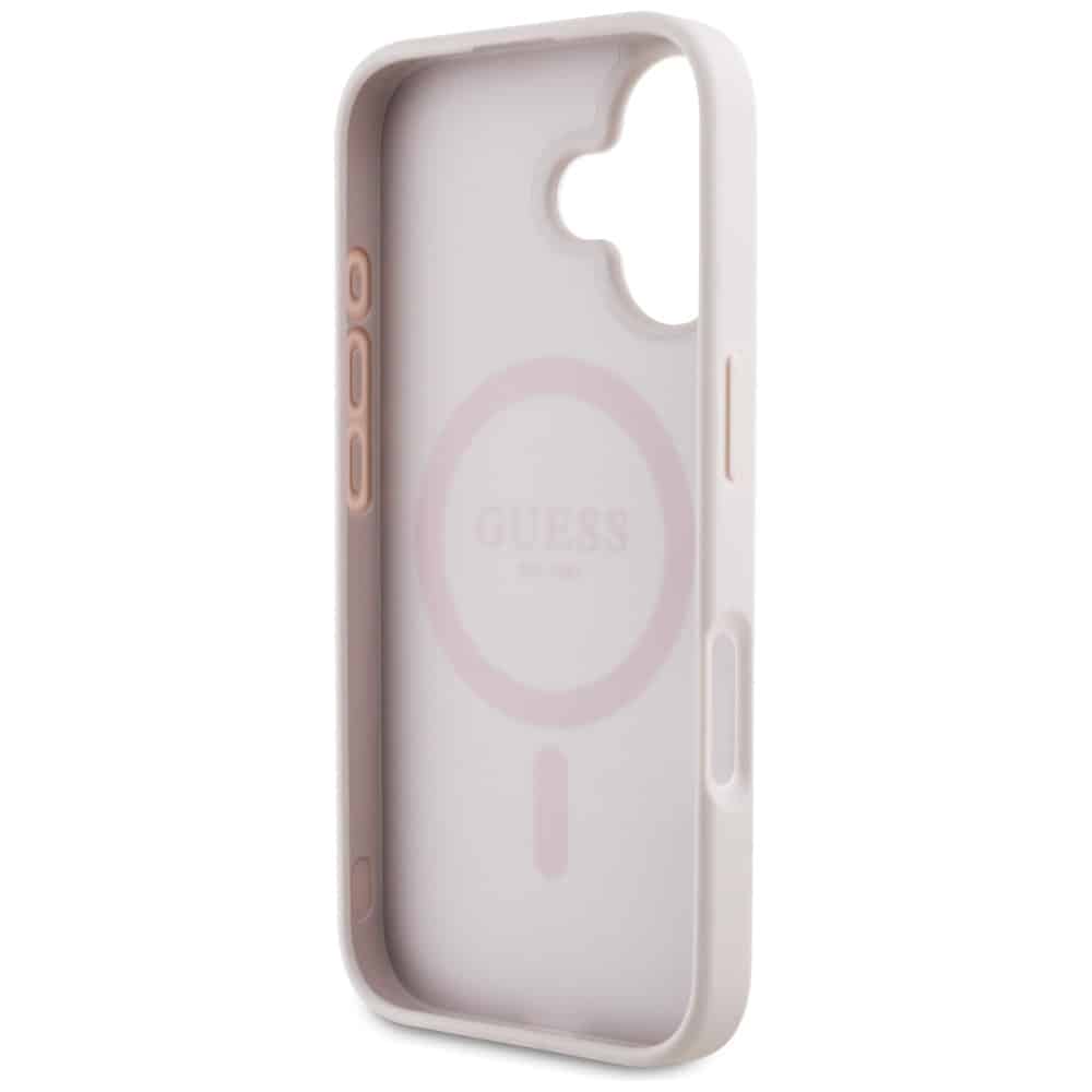 Guess 4G Circle Classic Logo MagSafe - θήκη για Apple iPhone 16 - Ροζ - Image 7