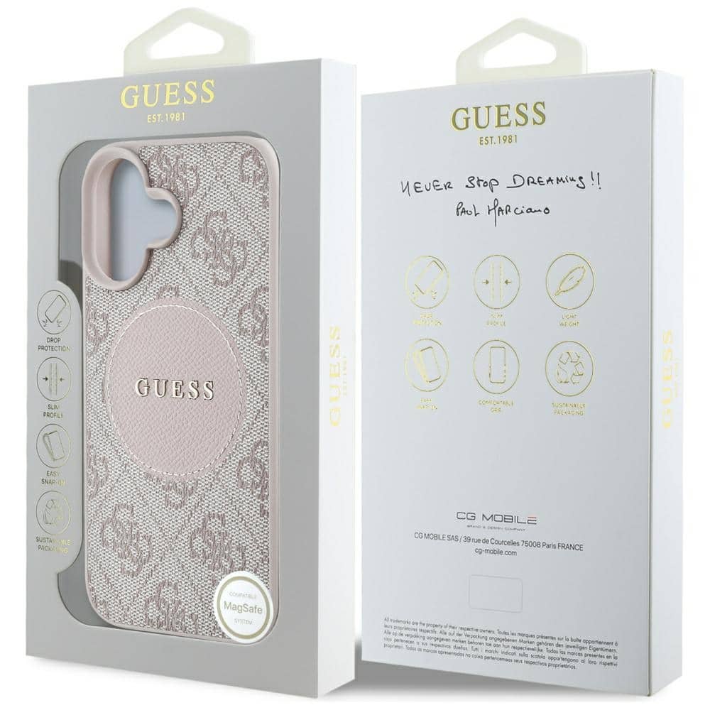 Guess 4G Circle Classic Logo MagSafe - θήκη για Apple iPhone 16 - Ροζ - Image 8