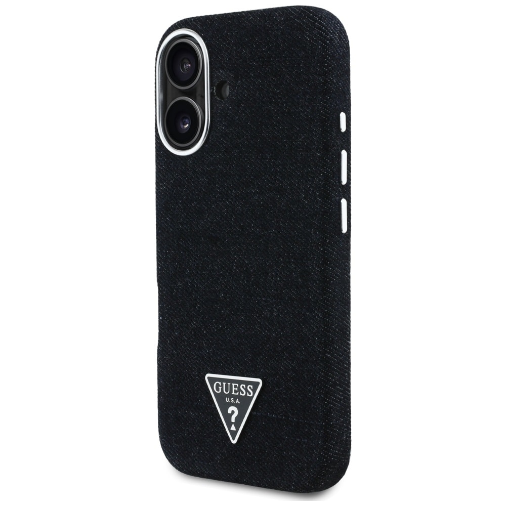 Guess Denim Triangle Logo MagSafe - θήκη για Apple iPhone 16 - Μαύρο - Image 2