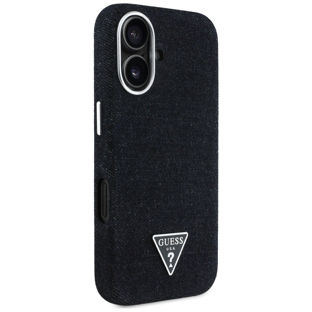 Guess Denim Triangle Logo MagSafe - θήκη για Apple iPhone 16 - Μαύρο - Image 4