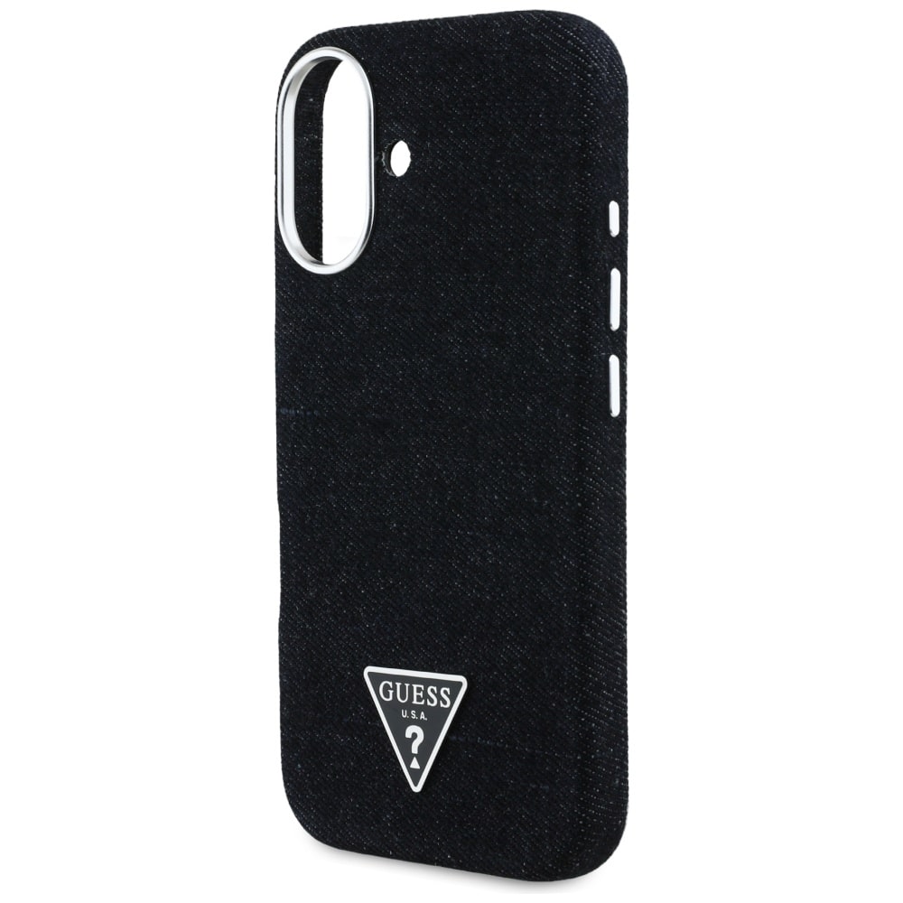 Guess Denim Triangle Logo MagSafe - θήκη για Apple iPhone 16 - Μαύρο - Image 6
