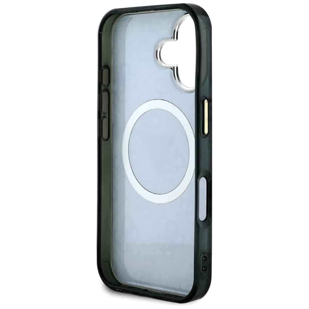 Guess IML Metal Glitter 4G Circle Triangle MagSafe - θήκη για Apple iPhone 16 - Μαύρο - Image 7