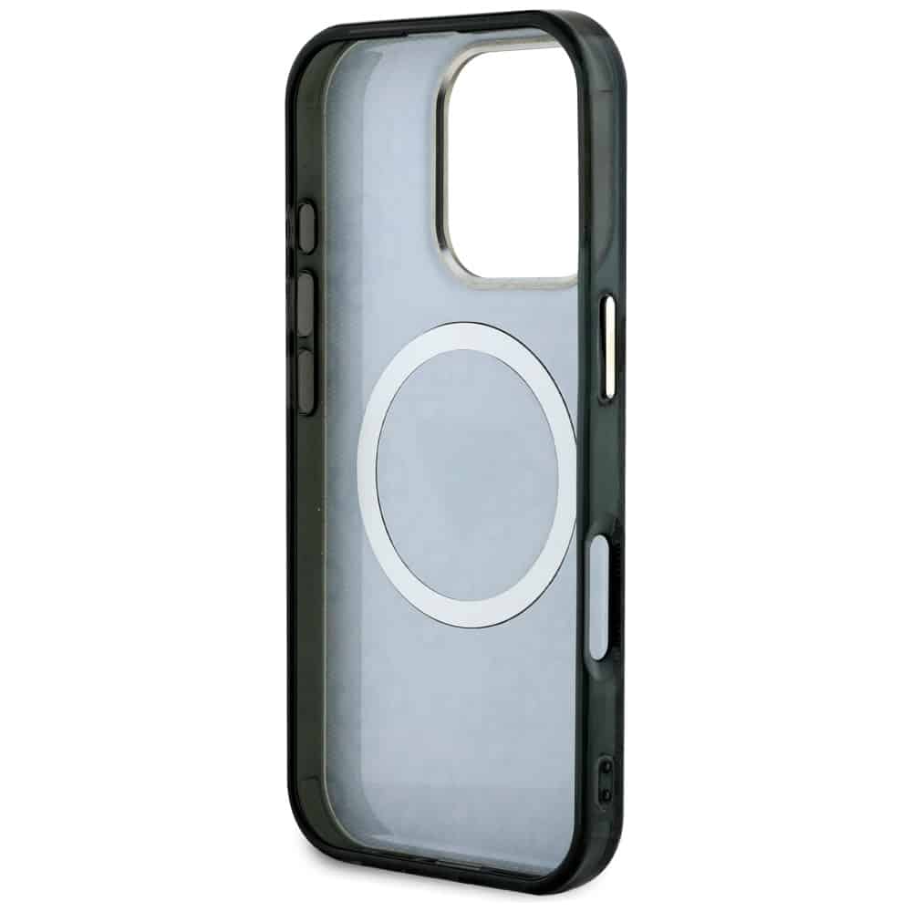 Guess IML Metal Glitter 4G Circle Triangle MagSafe - θήκη για Apple iPhone 16 Pro - Μαύρο - Image 7