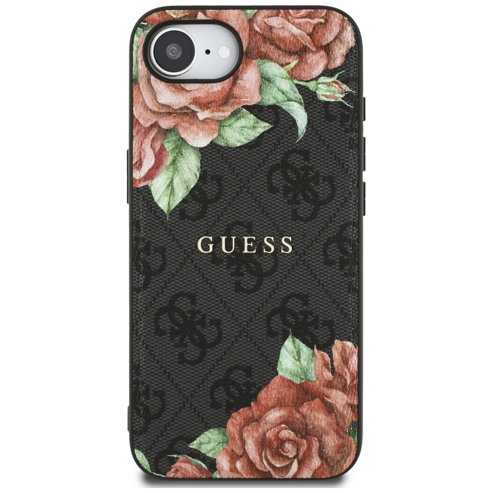Guess 4G Flowers Print MagSafe - θήκη για Apple iPhone 16e - Μαύρο - Image 3