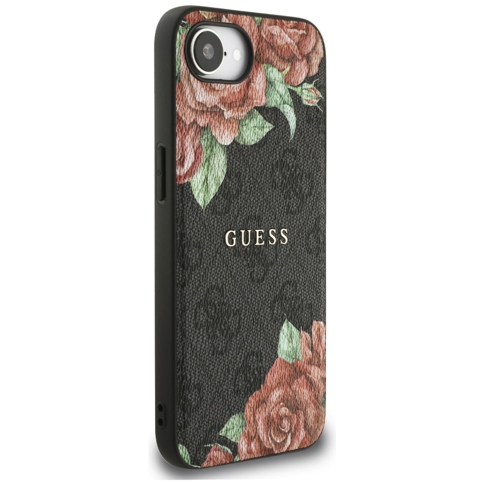 Guess 4G Flowers Print MagSafe - θήκη για Apple iPhone 16e - Μαύρο - Image 4