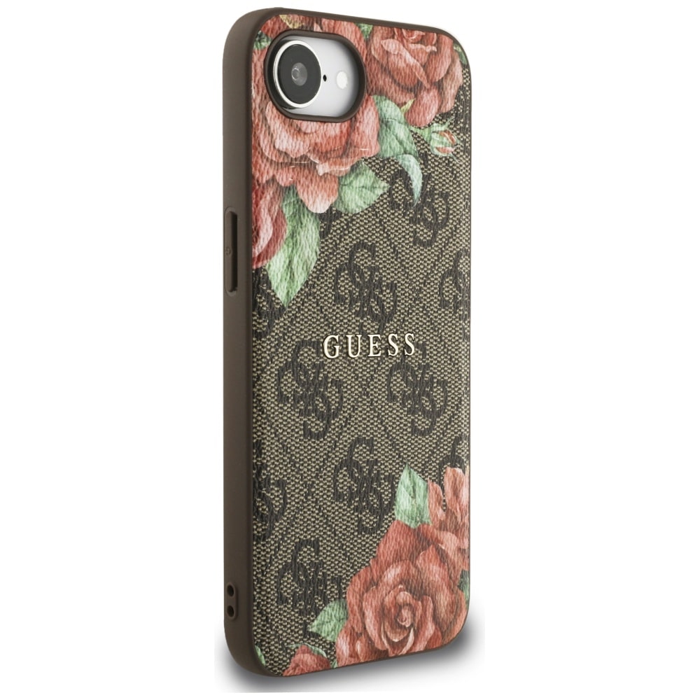Guess 4G Flowers Print - θήκη για Apple iPhone 16e - Καφέ - Image 4