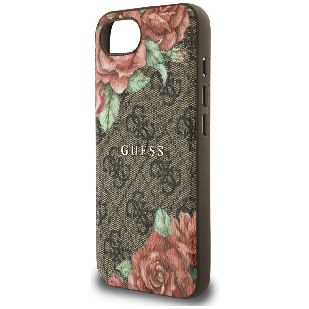 Guess 4G Flowers Print - θήκη για Apple iPhone 16e - Καφέ - Image 6