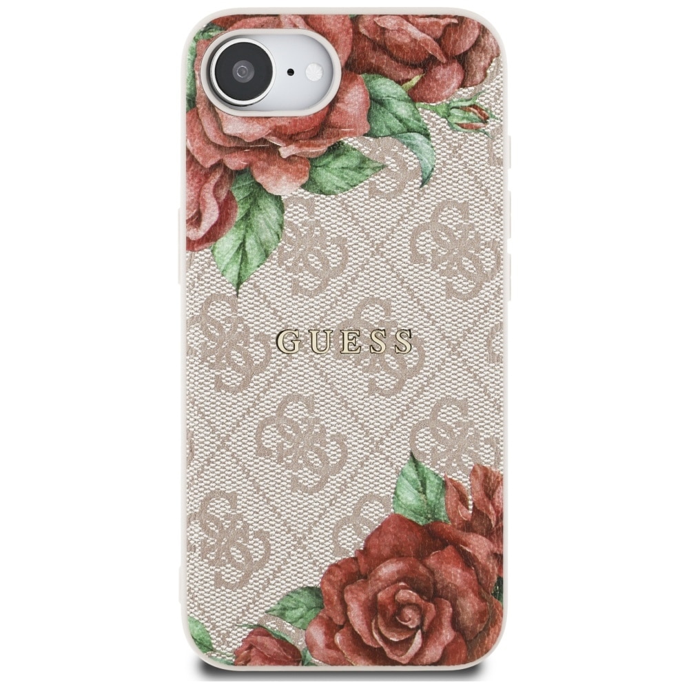 Guess 4G Flowers Print MagSafe - θήκη για Apple iPhone 16e - Ροζ - Image 3