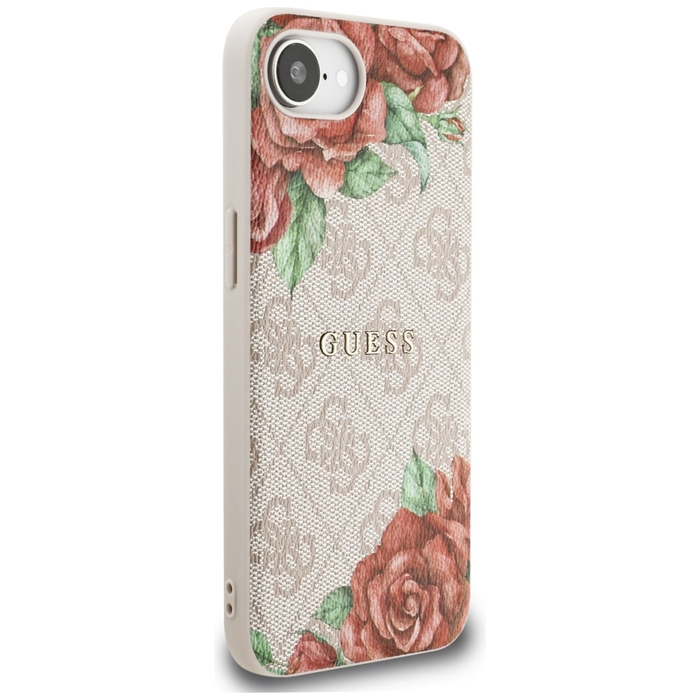 Guess 4G Flowers Print MagSafe - θήκη για Apple iPhone 16e - Ροζ - Image 4