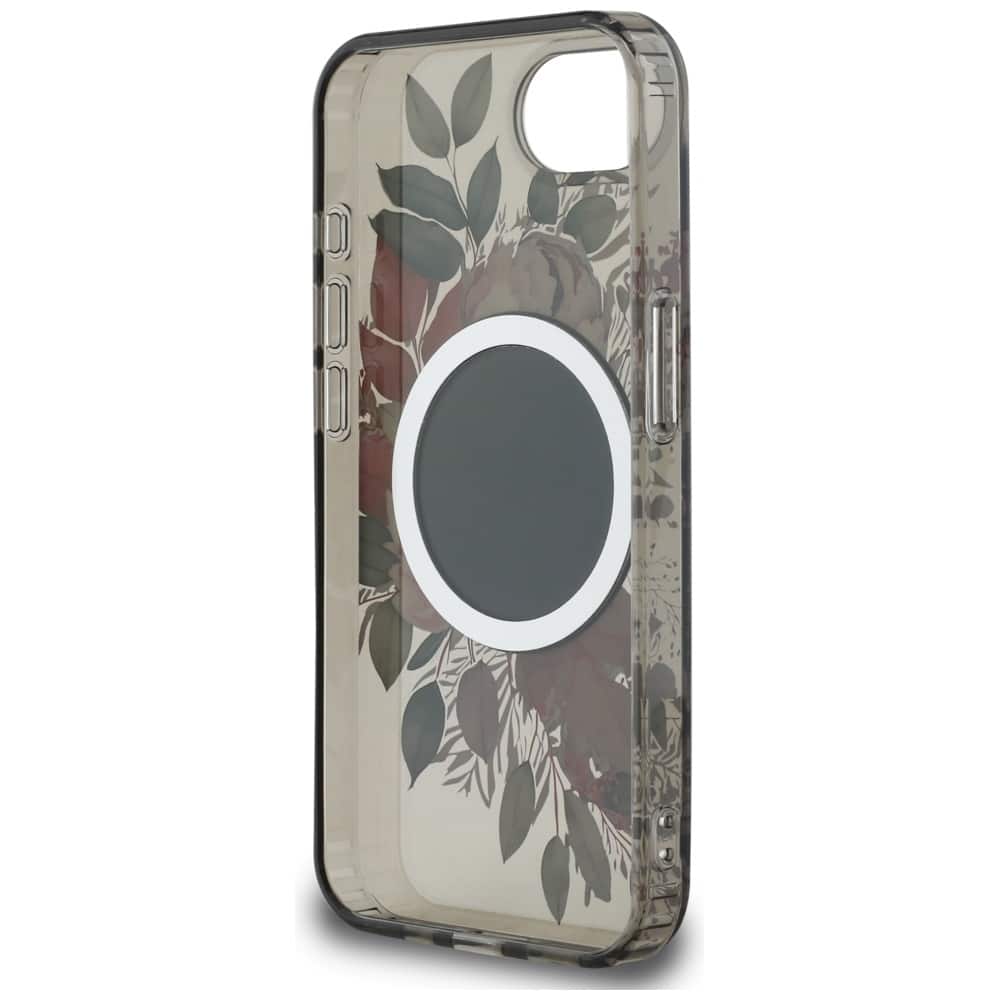 Guess IML Flowers MagSafe - θήκη για Apple iPhone 16e - Μαύρο - Image 7
