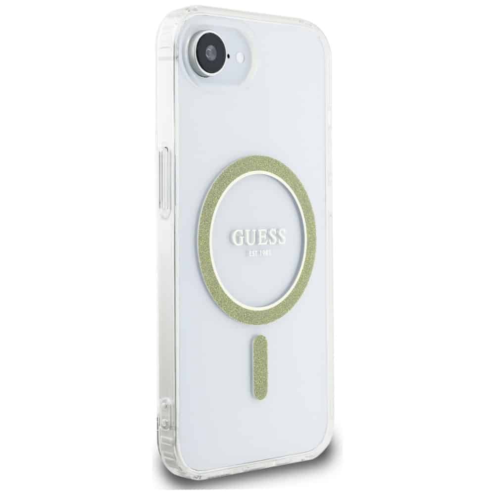 Guess IML Glitter Circle MagSafe - θήκη για Apple iPhone 16e - Διάφανο - Image 4