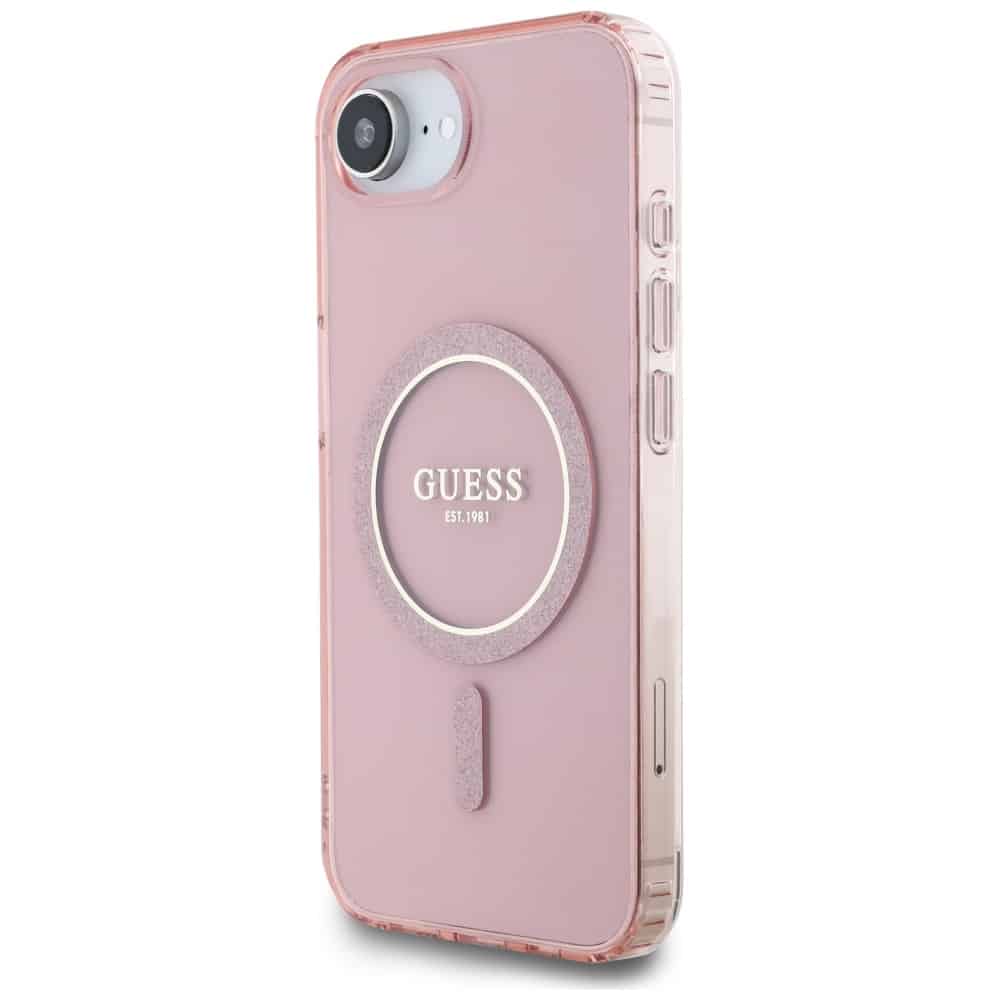 Guess IML Glitter Circle MagSafe - θήκη για Apple iPhone 16e - Ροζ - Image 2