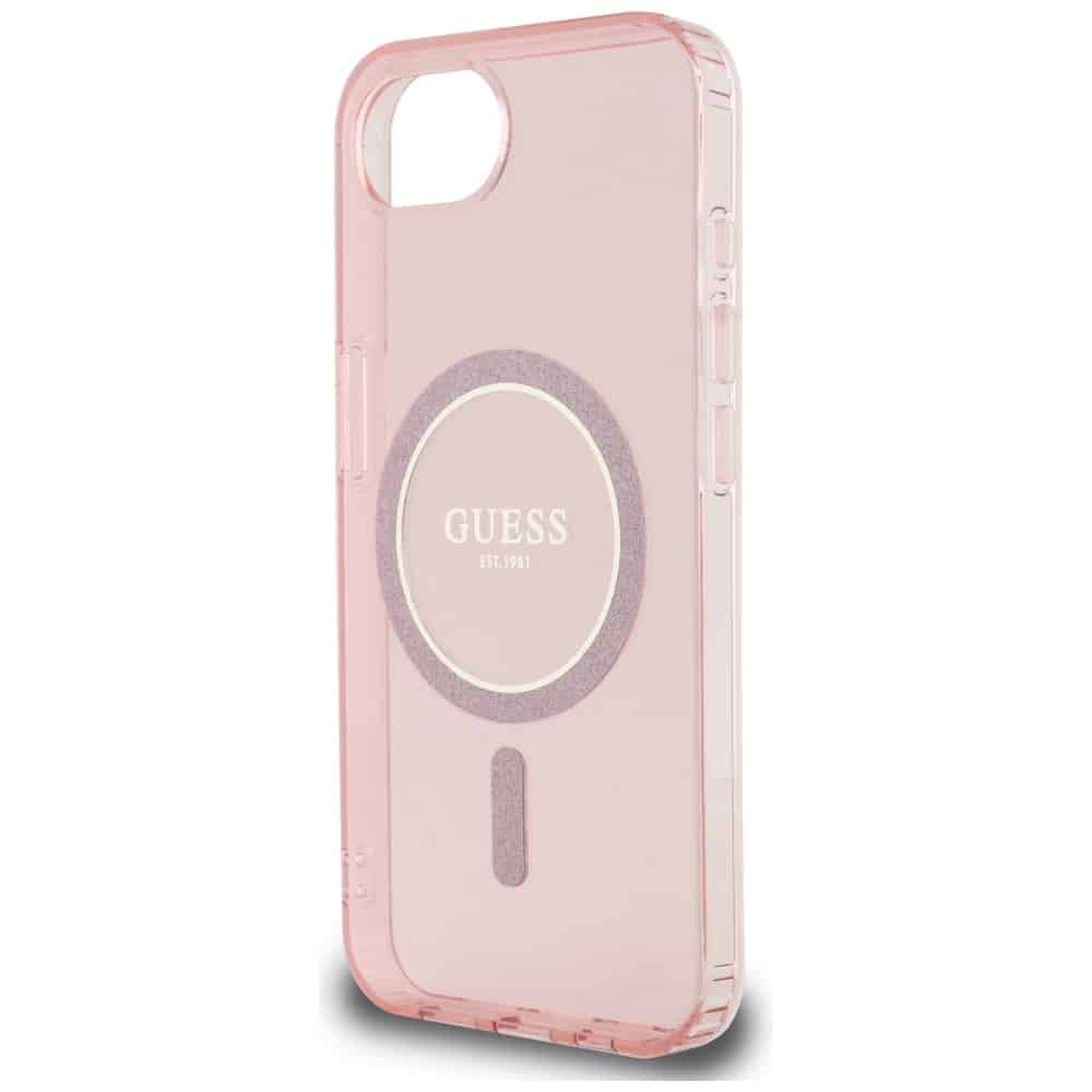 Guess IML Glitter Circle MagSafe - θήκη για Apple iPhone 16e - Ροζ - Image 6