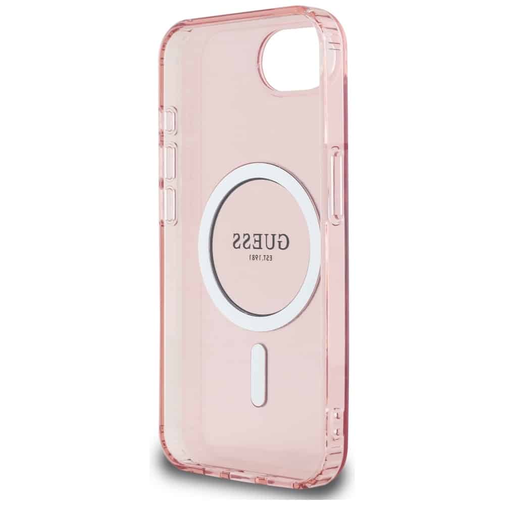 Guess IML Glitter Circle MagSafe - θήκη για Apple iPhone 16e - Ροζ - Image 7