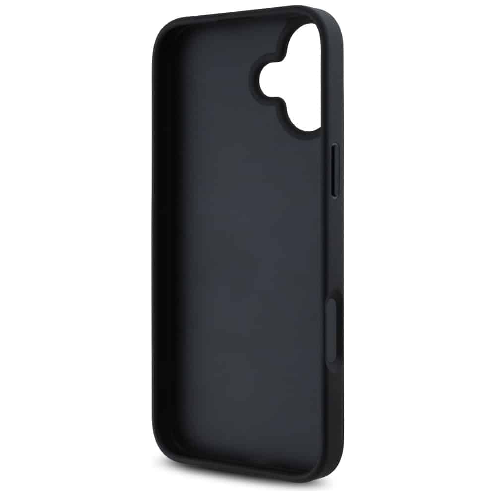 Case Guess Grained Roses Big 4G logo for iPhone 16 black - Image 7