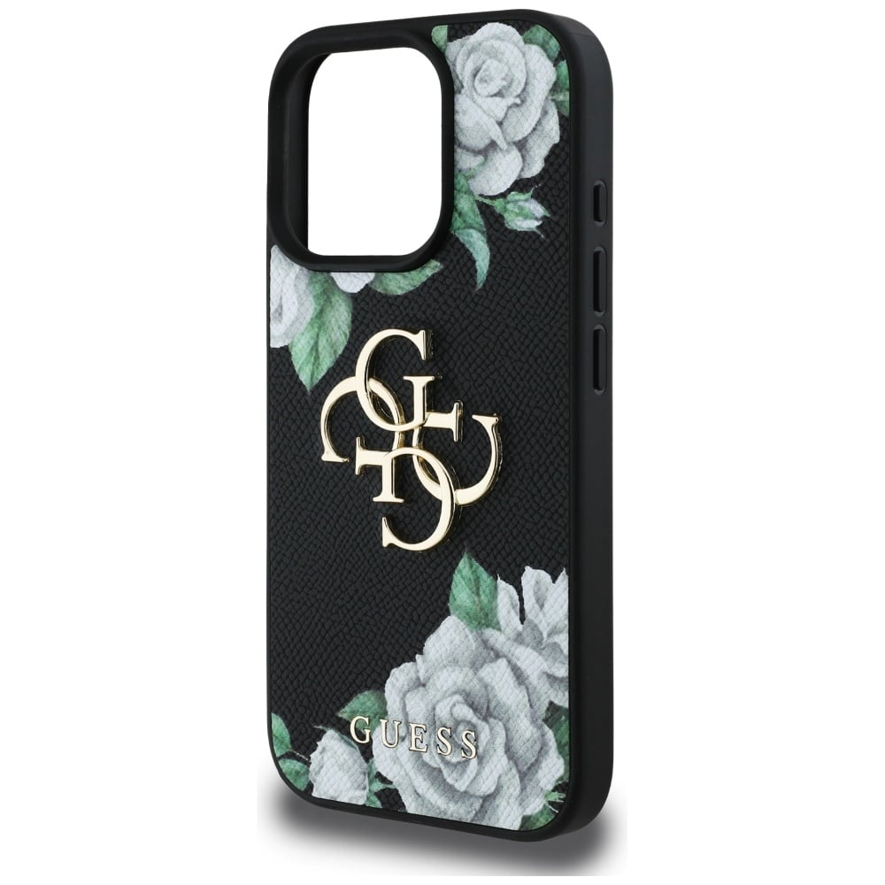 Guess Grained Roses Big 4G logo - θήκη για Apple iPhone 16 Pro Max - Μαύρο - Image 6