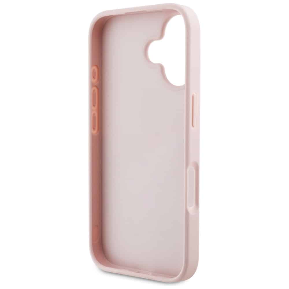 Case Guess Grained Roses Big 4G logo for iPhone 16 pink - Image 7