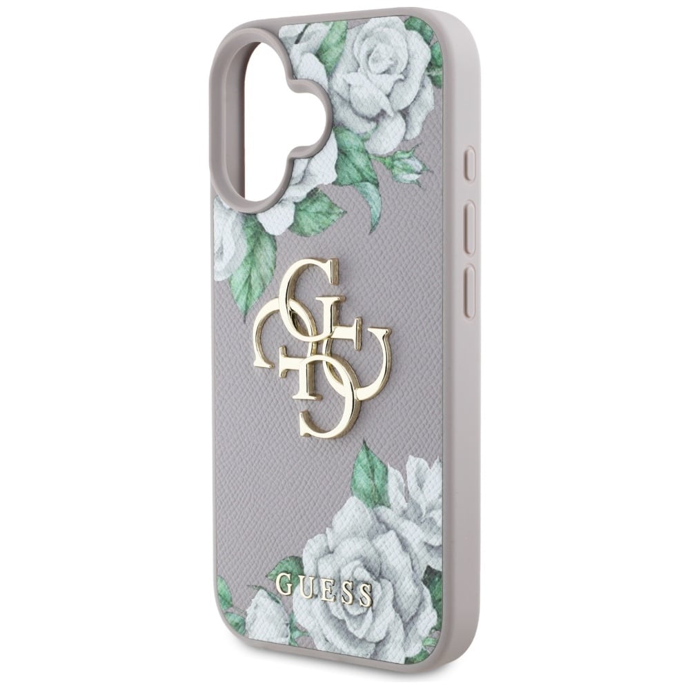 Guess Grained Roses Big 4G logo - θήκη για Apple iPhone 16 - Μωβ - Image 6