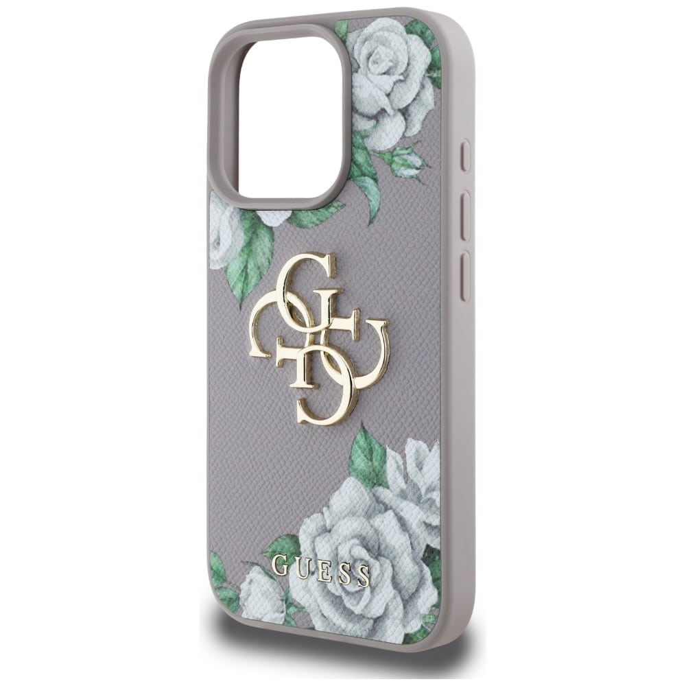 Guess Grained Roses Big 4G logo - θήκη για Apple iPhone 16 Pro - Μωβ - Image 6