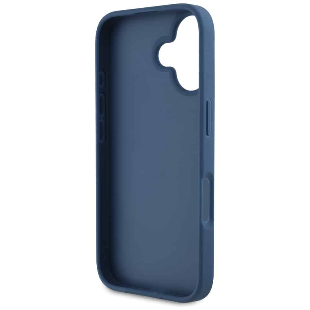 Case Guess Grained Roses Big 4G logo for iPhone 16 blue - Image 7