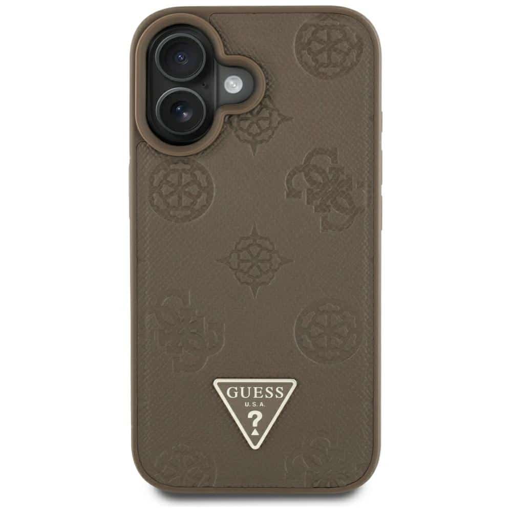 Guess Grained Hot Stamp Peony Triangle Logo MagSafe - θήκη για Apple iPhone 16 - Πολύχρωμο - Image 3