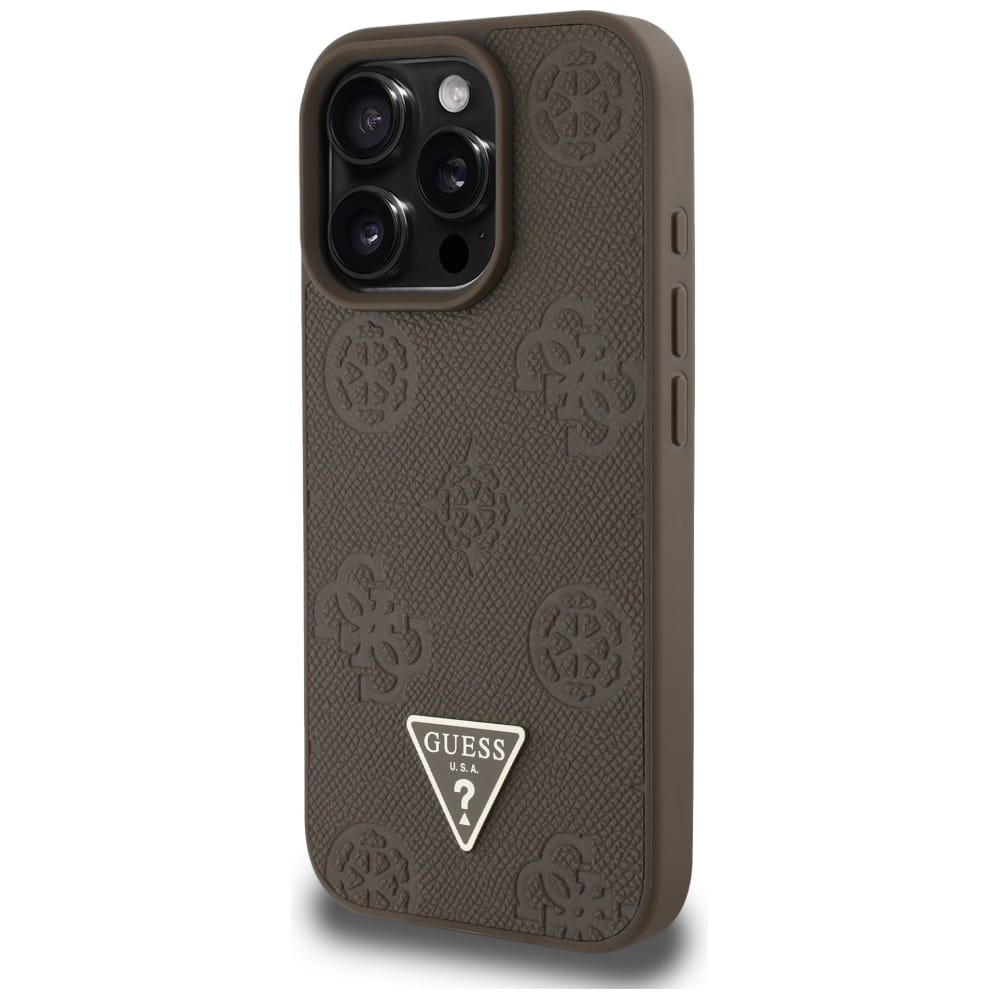 Guess Grained Hot Stamp Peony Triangle Logo MagSafe - θήκη για Apple iPhone 16 Pro - Πολύχρωμο - Image 2