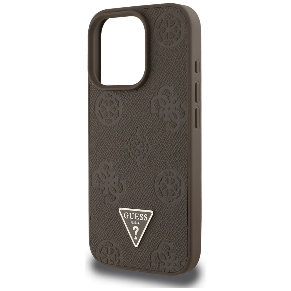Guess Grained Hot Stamp Peony Triangle Logo MagSafe - θήκη για Apple iPhone 16 Pro - Πολύχρωμο - Image 6
