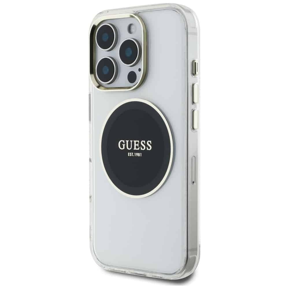 Guess IML Metal Colored Circle Classic Logo - θήκη για Apple iPhone 16 Pro - Μαύρο - Image 2