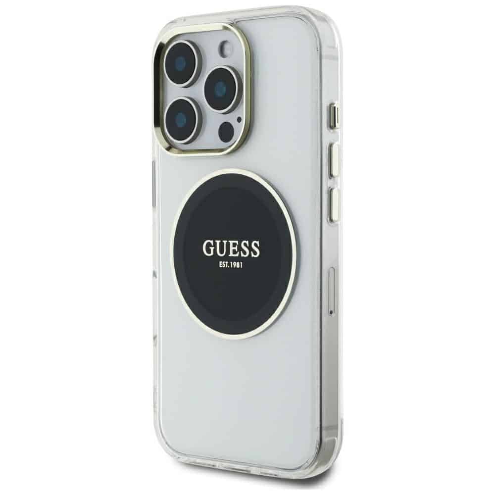 Guess IML Metal Colored Circle Classic Logo MagSafe - θήκη για Apple iPhone 16 Pro Max - Μαύρο - Image 2