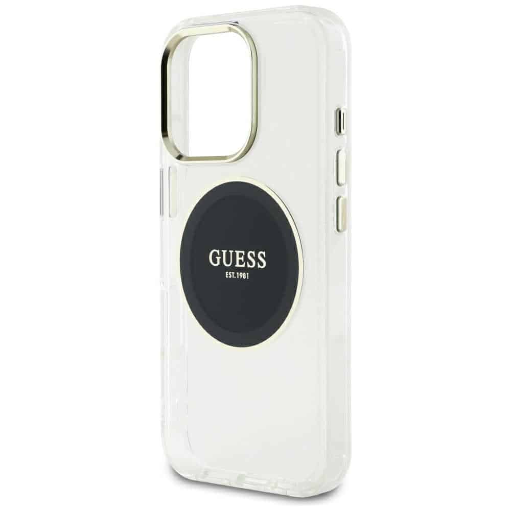 Guess IML Metal Colored Circle Classic Logo MagSafe - θήκη για Apple iPhone 16 Pro Max - Μαύρο - Image 6